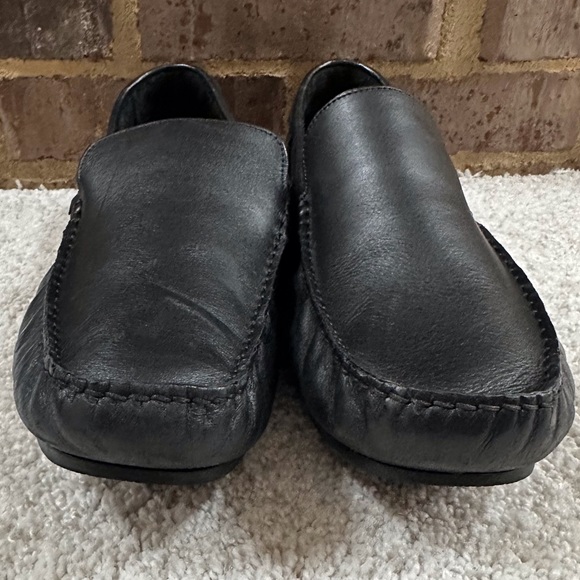 Marc Joseph Black Leather Driver Loafers - Picture 11 of 13